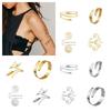 Hollow Out Wide Open Arm Cuff Zinc Zinc Alloy Bohemian Bracelet Cuff Bangle Bracelets for Women  Girl Gift