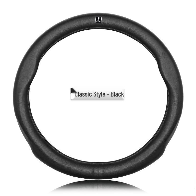 Genuine Leather Luxgen Steering Wheel Cover - Universal Fit for U6, Big 7, S5, U5, 7MPV, Na 5, Rui 3 Models
