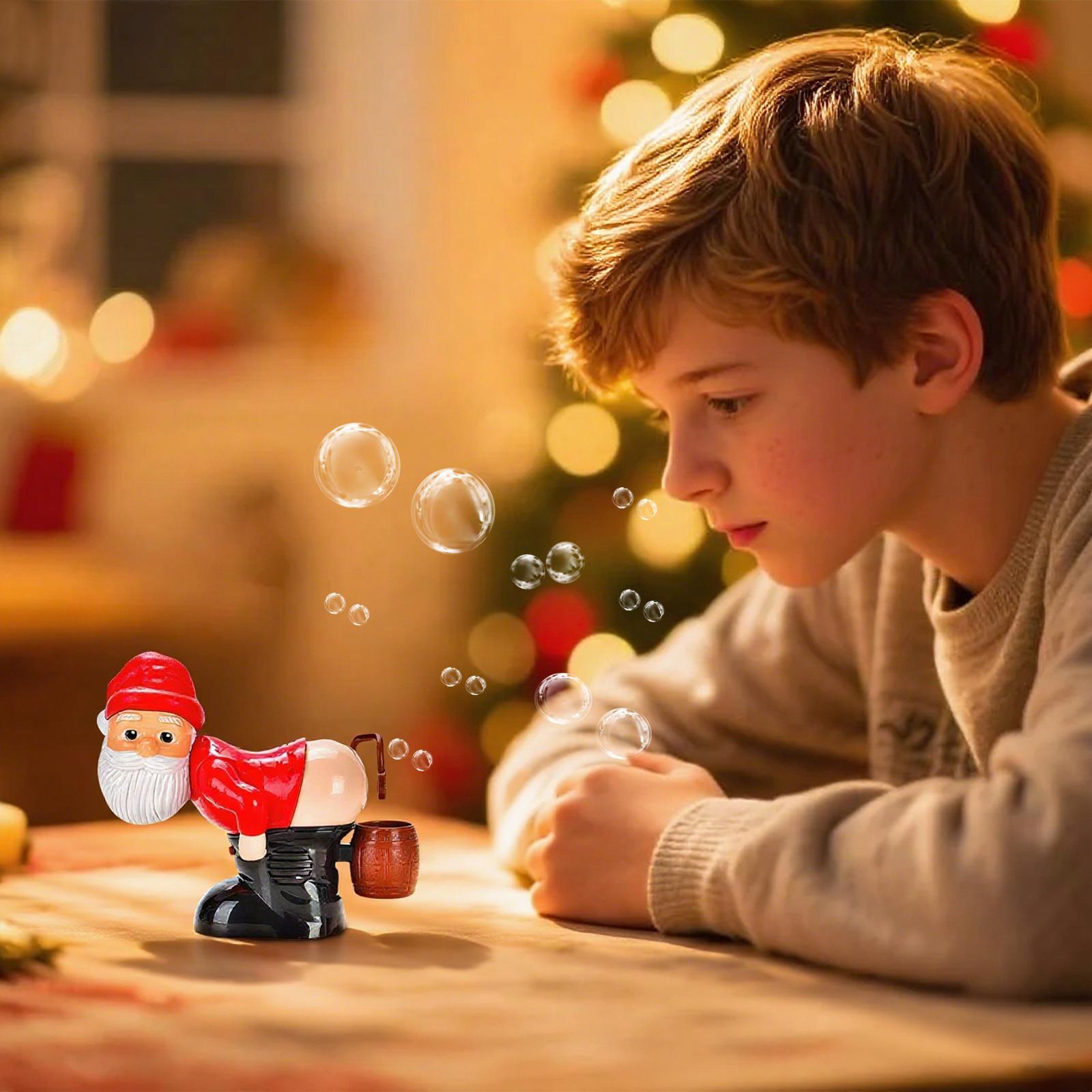 

Рождественская смешная пердящая электрическая машина для выдувания пузырей(60мл) One Size