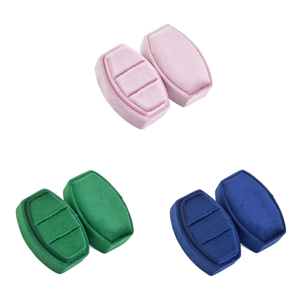 Jewelry Box Velvet Ring Organizer For Engagement And Wedding Gifts
