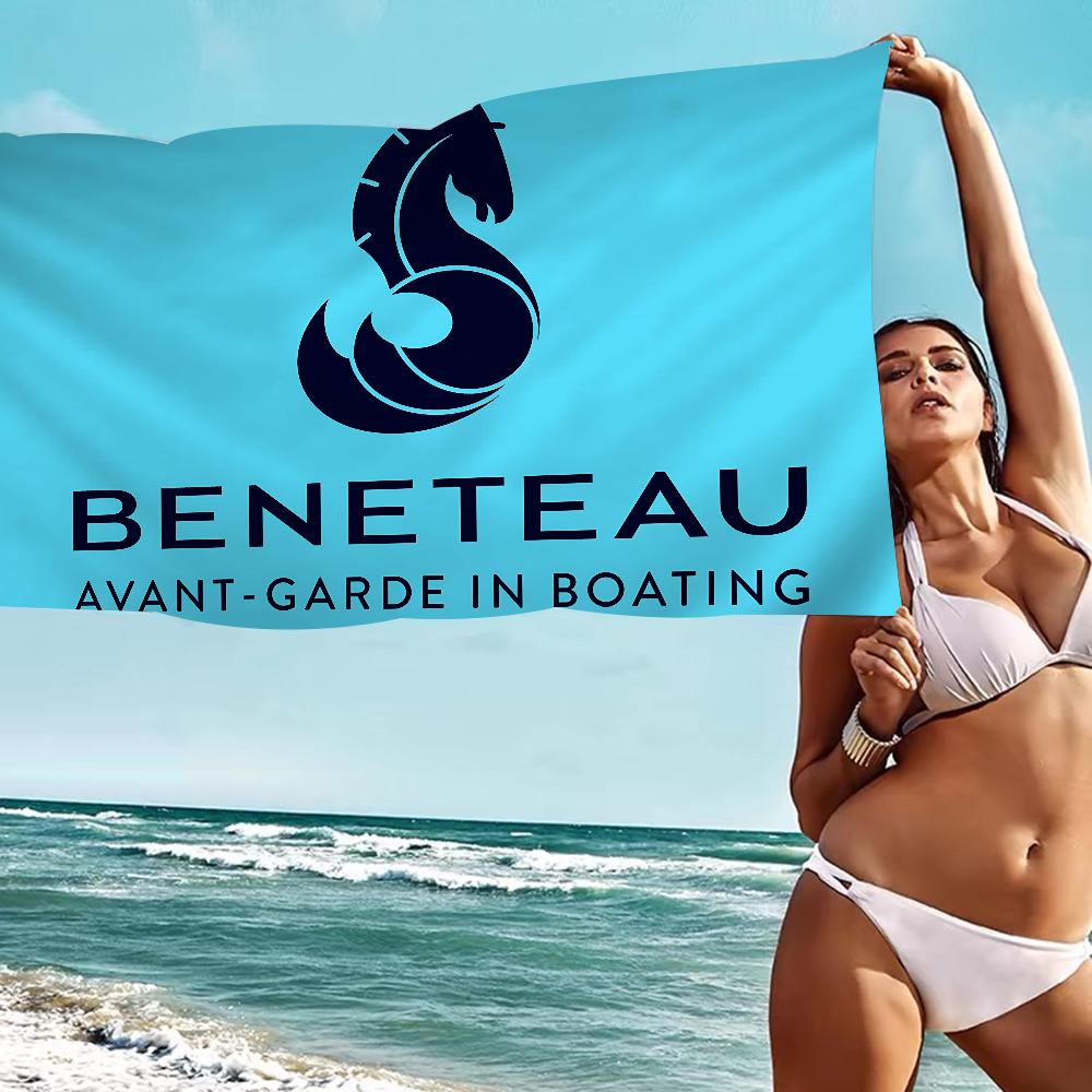 B-BENETEAU Mikrofaserdecke Schnelltrocknende Strandtücher Übergröße Druck Super Saugfähige Poolhandtuchdecke