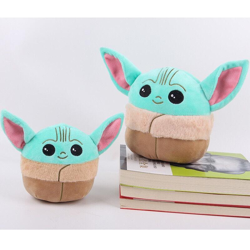 Adorabile Peluche Bambino Yoda Cuscino Con Tessuto di Cristallo Super Morbido Per Bambini Fan