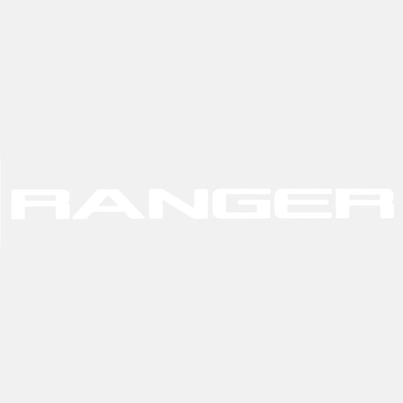 WBWP9 For Ford Ranger 2015-2021 Grille Top Logo Letter Grill RANGER 3D Emblem Original Size ABS Sticker With Glue Chromium Styling