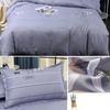 Cotton Four-piece Suit Skin Grinding Bedding Is Single Bed Single Pillow Set of Home Bedding Simple Wind