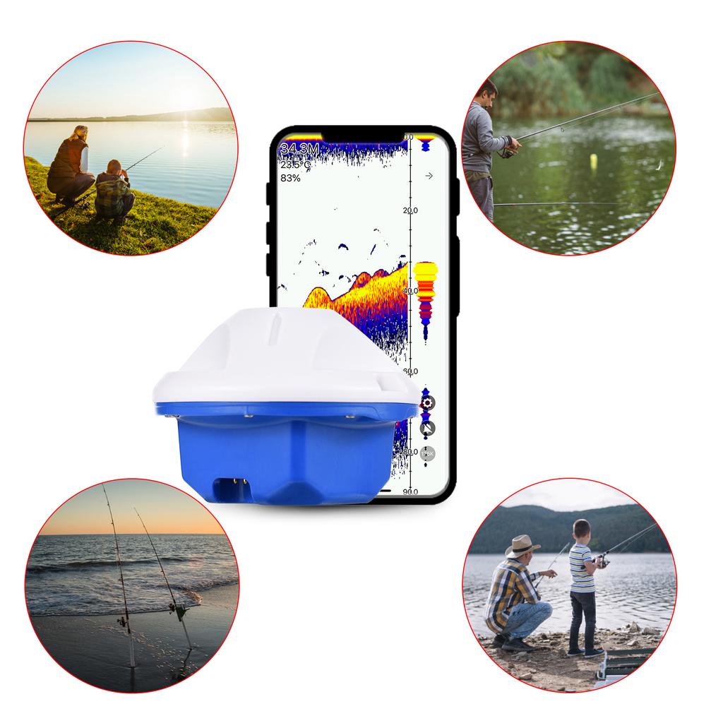 Portable Fish Finder Smart Wireless Fish Depth Finder Mobile Phone APP Compatible