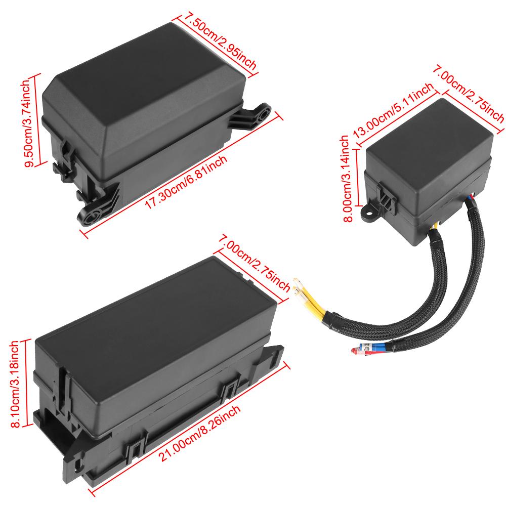 ATC/ATO For Automotive Car Marine Truck Trailer Boat 12V Fuse Relay Box Block With 6 Pin Relay and Fuses Auto 6 11 Way 6 Slot