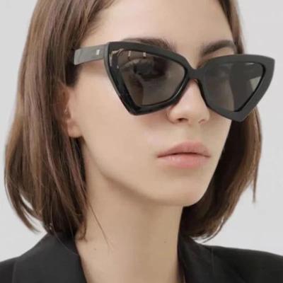 Lunettes de soleil œil de chat décontractées pour femmes hommes designer rétro lunettes de soleil féminin masculin mode uni voyage teintes classiques