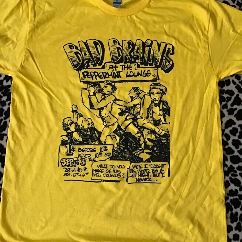 Bad Brains ГРУППА ВЫСТУПАЕТ НА КОНЦЕРТЕ Футболка Все Размеры от S до 5XL Унисекс Футболка S