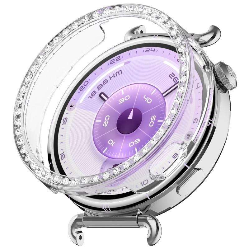Bling PC Hollow Case Frame for Huawei Watch GT6 41mm GT5 Pro 42mm Protector Diamond Crystal Bumper for GT4 41mm Shell Accessorie