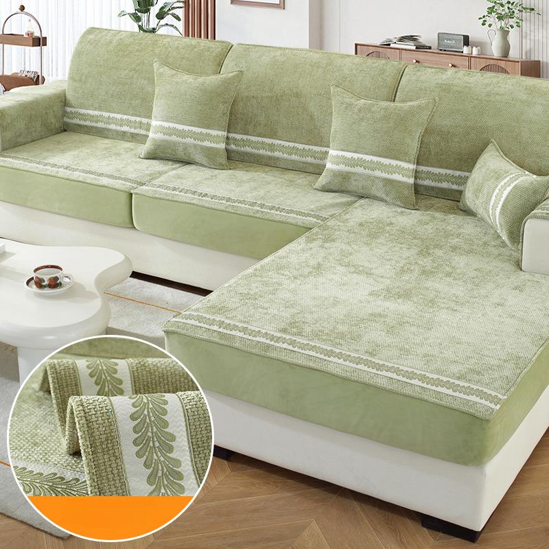 Soft and Glutinous Corn Velvet Sofa Hat, Sofa Cover, All Inclusive Anti Slip Sofa Cushion, All-season Universal New Seat Cushion