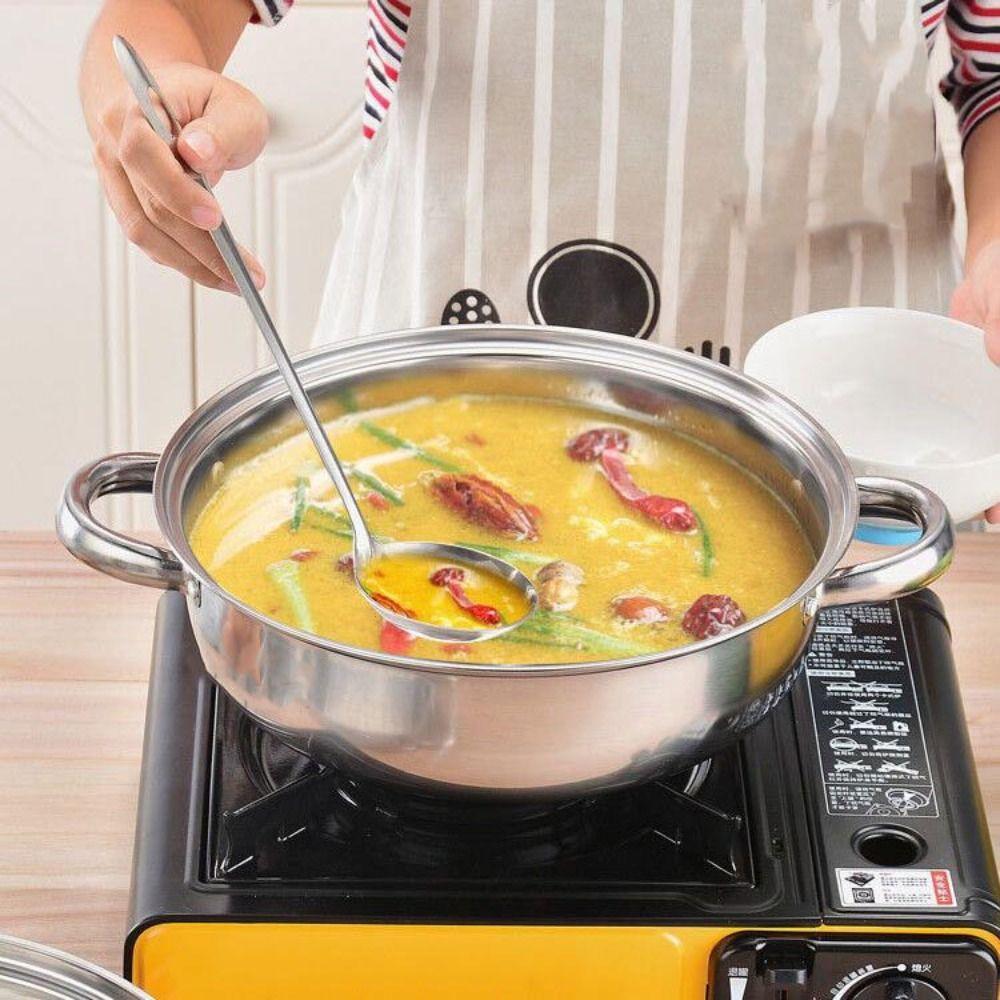Thickened Steamer Pot Stainless Steel Cooking Pot Durable Noodles Pot  Kitchen Cookware