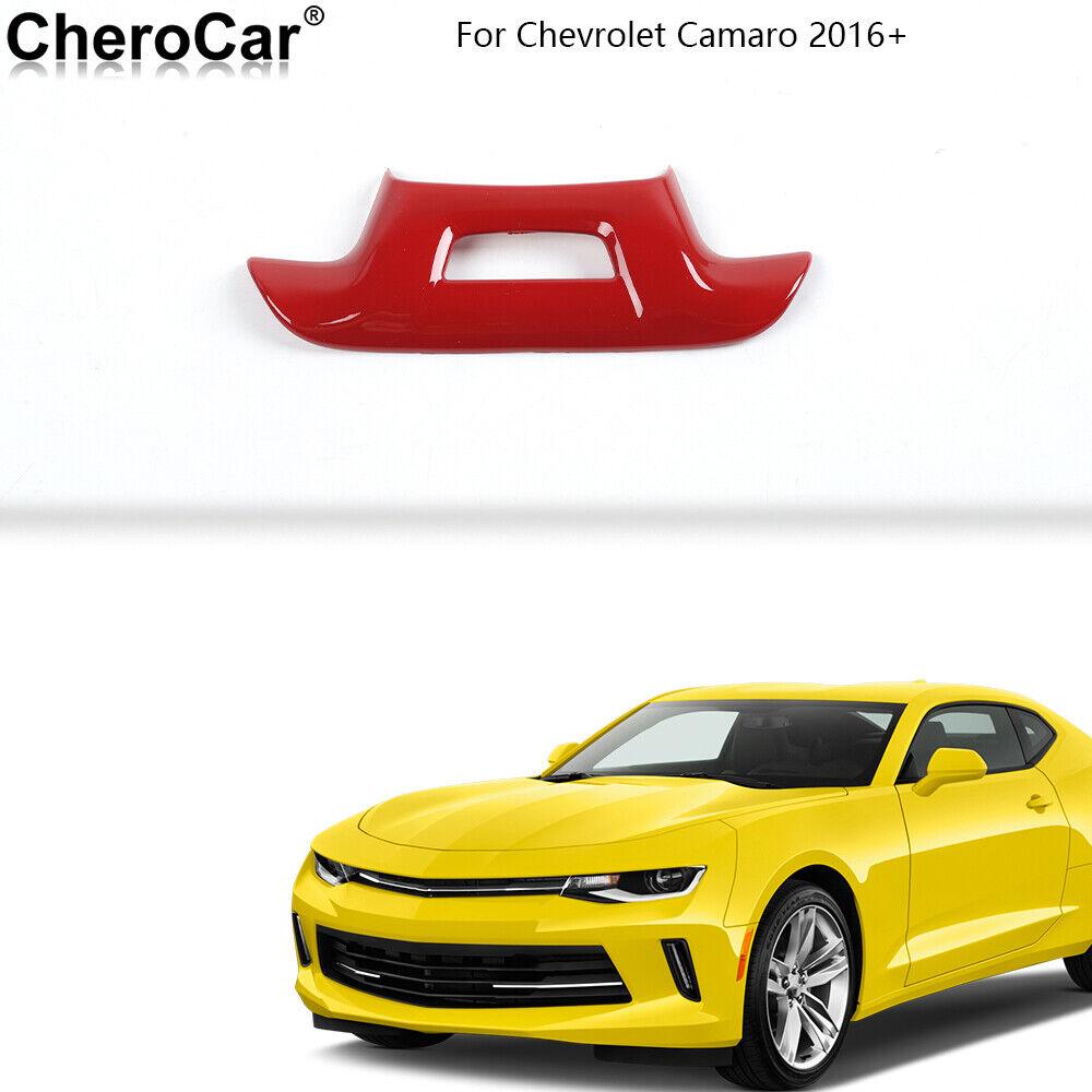For 2016- Chevrolet Camaro Red Interior Steering Wheel Trim Cover with Hole
