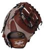Rawlings HYPER TECH COLOR SYNC Baseball First Throw Glove, Soft, Base, Gray/Brown, GR6HTCM535, 11.75 Inches, Right-Handed