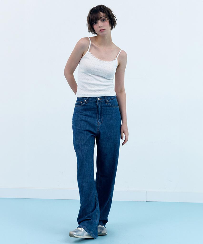 CLO'ET Linen Blend Summer Denim - Indigo Blue