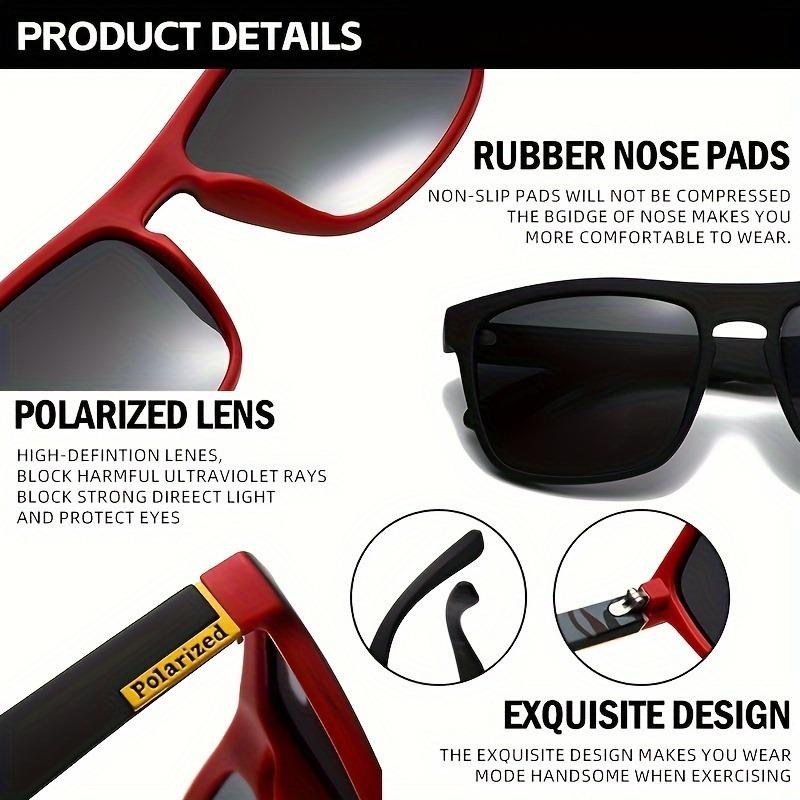 8pcs Sporty Sunglasses Set  Vibrant Gradient Lenses Full Rim Design for Running Hiking and Outdoor Activities