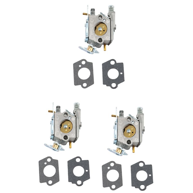 

ABJI-3X Carburetor For Partner 350 351 352 370 371 390 391 401 420 For Mcculloch Mac Cat 335 435 436 440 PN 530071621 срібний