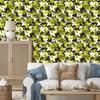 Military Camouflage Wallpaper Yellow and White for Living Room and Bedroom 50x1000