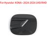 For Hyundai KONA SX2 Carbon Fiber Interior Trim Window Button/Door Bowl Cover/Front Water Cup Holder/Steering Wheel Decoration