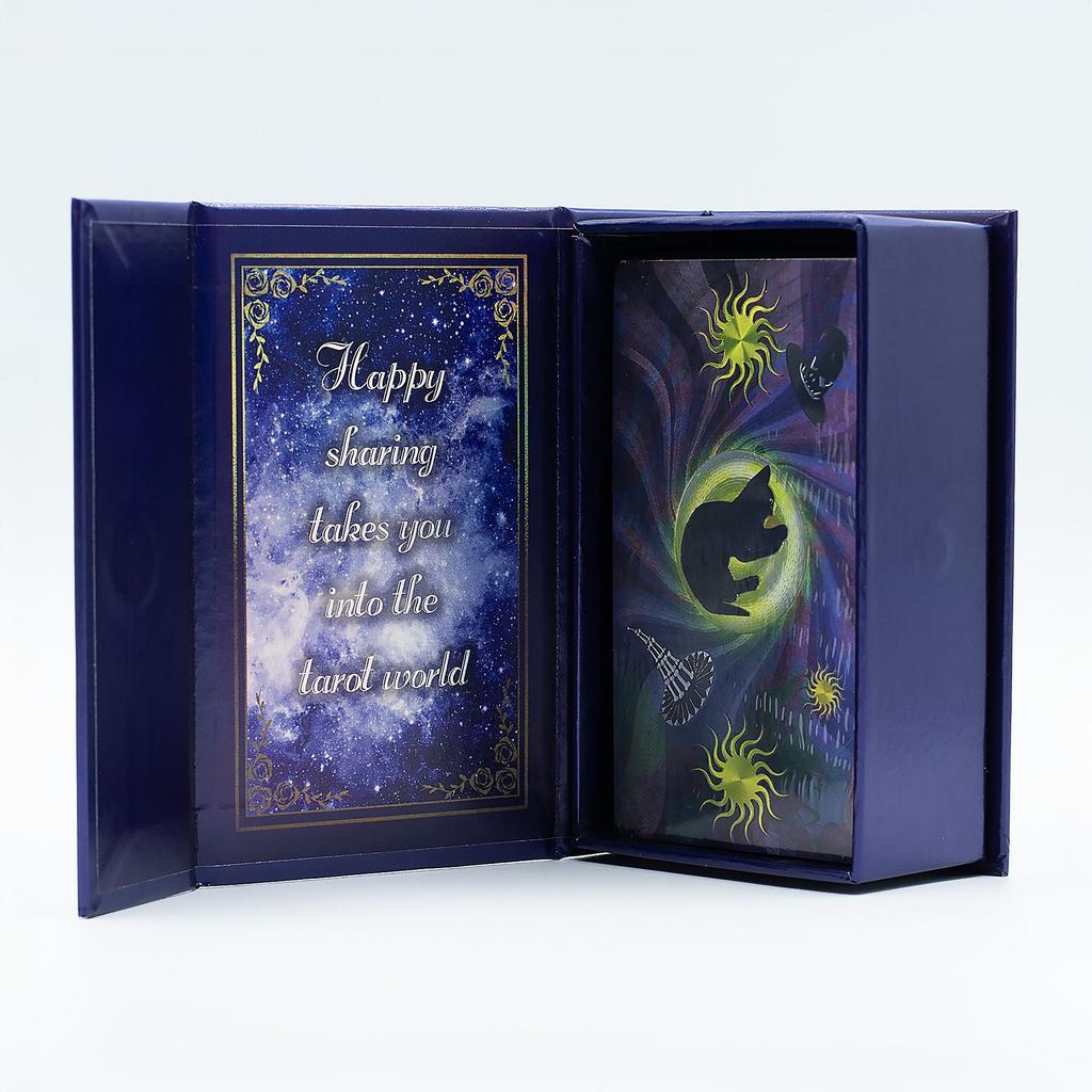 Purple Foil Tarot Card Set – Witch Tarot – with booklet