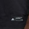 Adidas T Shirts Men's Black Crew Neck Moderate Straight Fit FQ2891