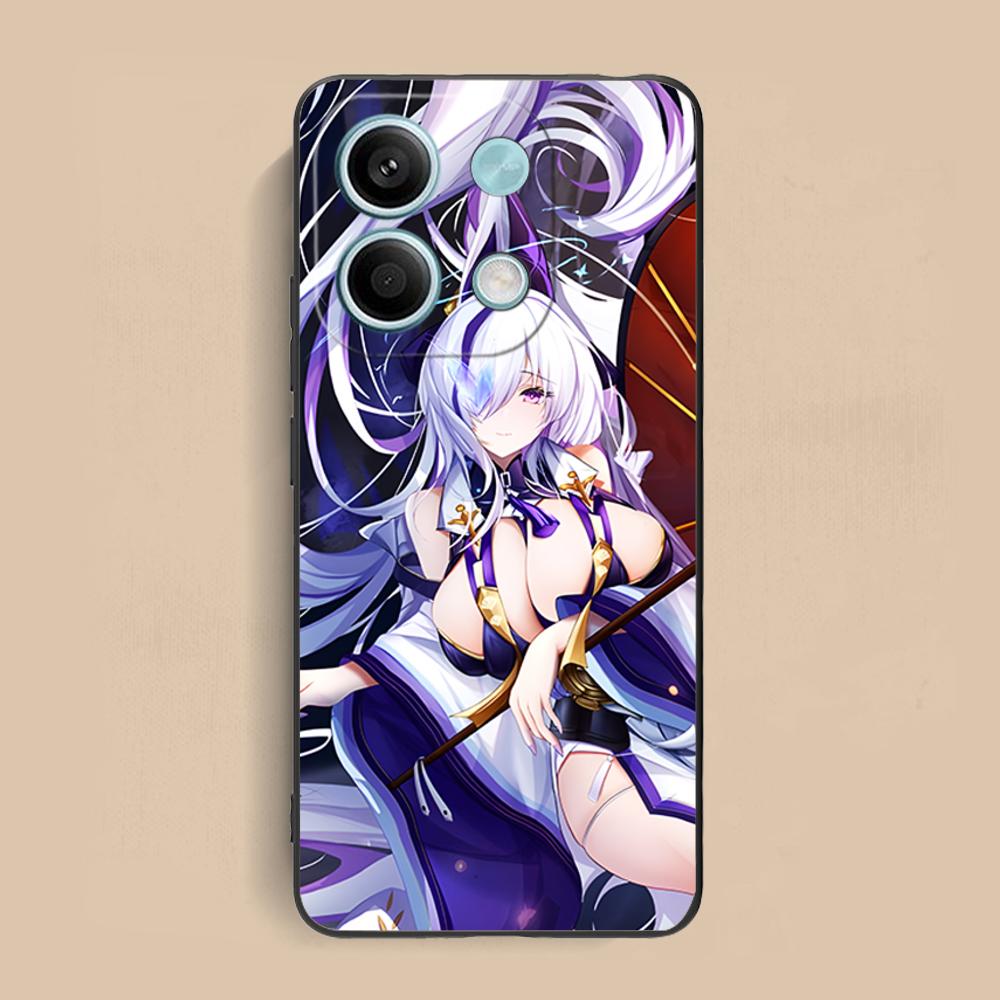 Azur Lane Unzen Matte TPU Mobile Phone Case for Xiaomi Redmi Note 14 13 12 11 S Pro Plus 4G 5G Colorful Printing Cover