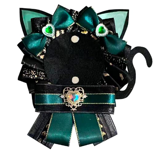 

G.triGer Розетка с кошачьими ушками GN зеленая для значка банки 57 мм G.triGer