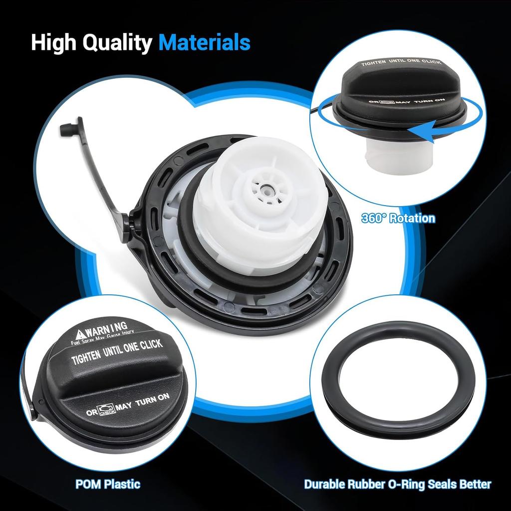 31010-3L600 Gas Cap For Hyundai Kia - 2004- Elantra, 2006- Accent Sonata, 2007- Santa Fe, 2009-2016 Genesis, 05-19 Tucson Optima, 06-19 Sportage,
