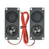 2Pcs Speaker Stereo Woofer Portable Speakers 10045 LED Speaker 8Ohm 5W Square Audio Speaker 580MM Cable Length 3