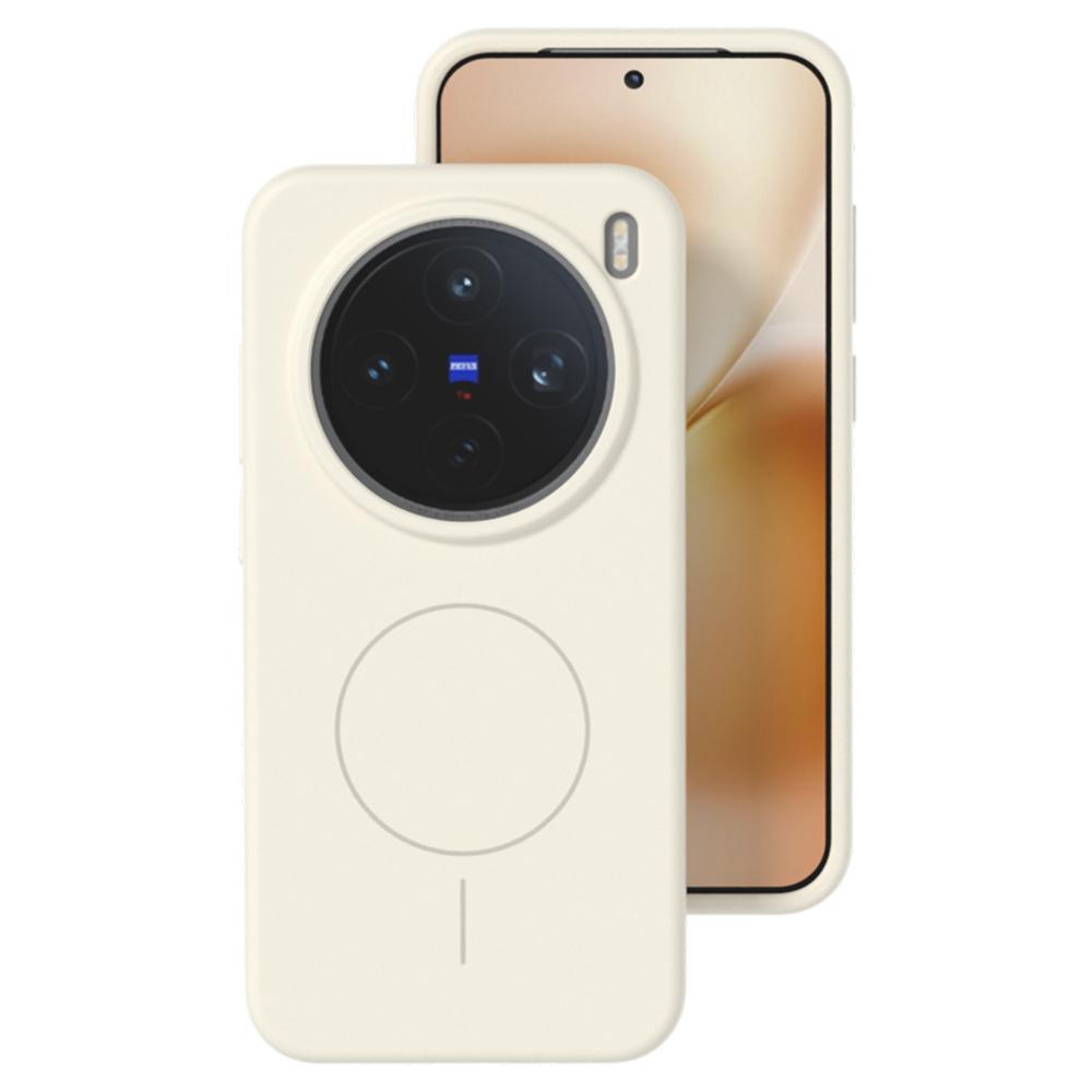 For vivo X200 Pro mini 5G Liquid Silicone Case Compatible with MagSafe Skin-Touch Phone Cover