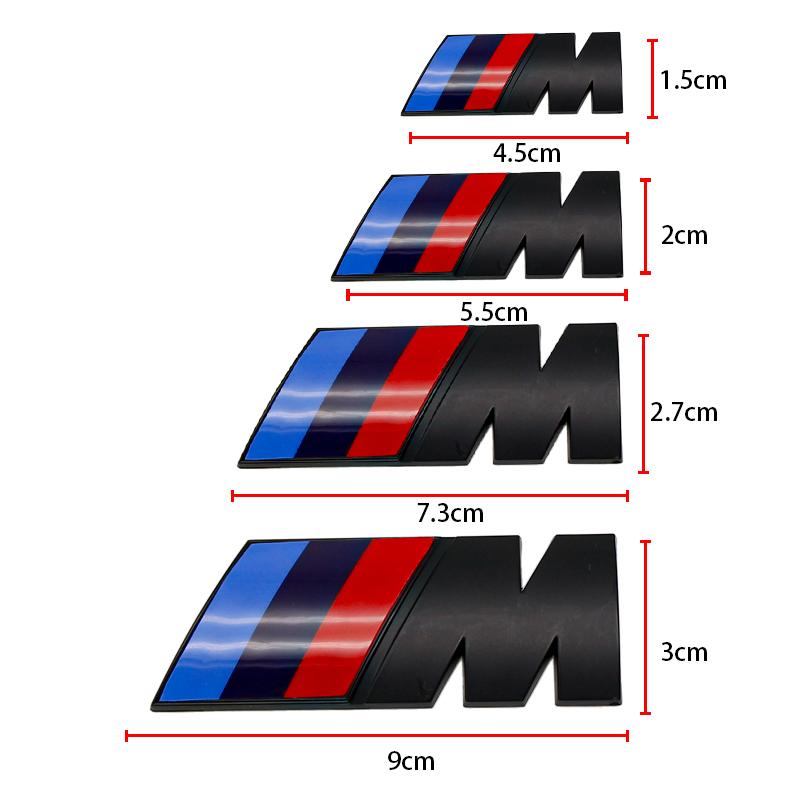 ABS Car Fender Side Emblem Rear Trunk Badge M Logo Sticker For BMW M3 M5 VB21 M6 X2 X3 F30 F20 E34 E90 X6 E46 G20 E36 G30 Accessories