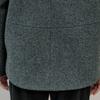 Wool Blend Drop Shoulder Stand Collar Cropped Jacket Cd01qj300on