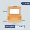 Disposable Kraft Paper Takeout Container with Window