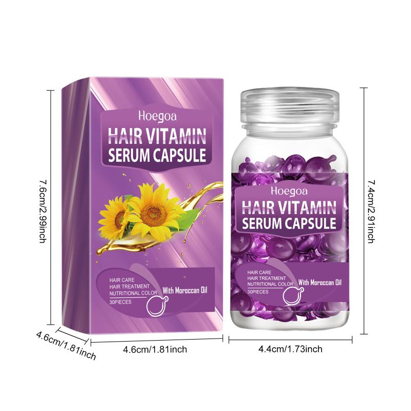 Hladivá vlasová vitamínová kapsle pro krepaté roztřepené vlasy Marocká Hloubková výživa Lesklý hebký finiš Denní