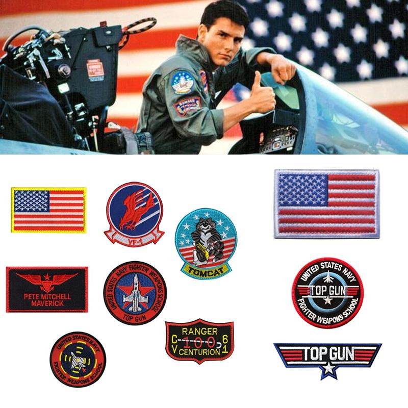 Top Quality Top Gun Navy Fighter Squadron Patches For Jackets Vests And More