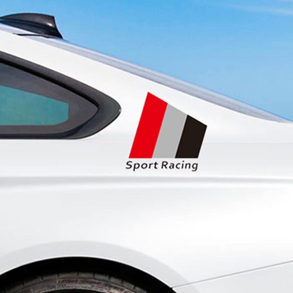 Bokos Car Sticker Decal Car Rear Sport Fender Rear Window Universal (D/Black)