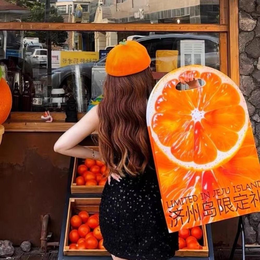Little Leaf Beret Fruit Caps Breathable Beanie Beret Cap Fashion Girl Painter Hat  Spring Summer