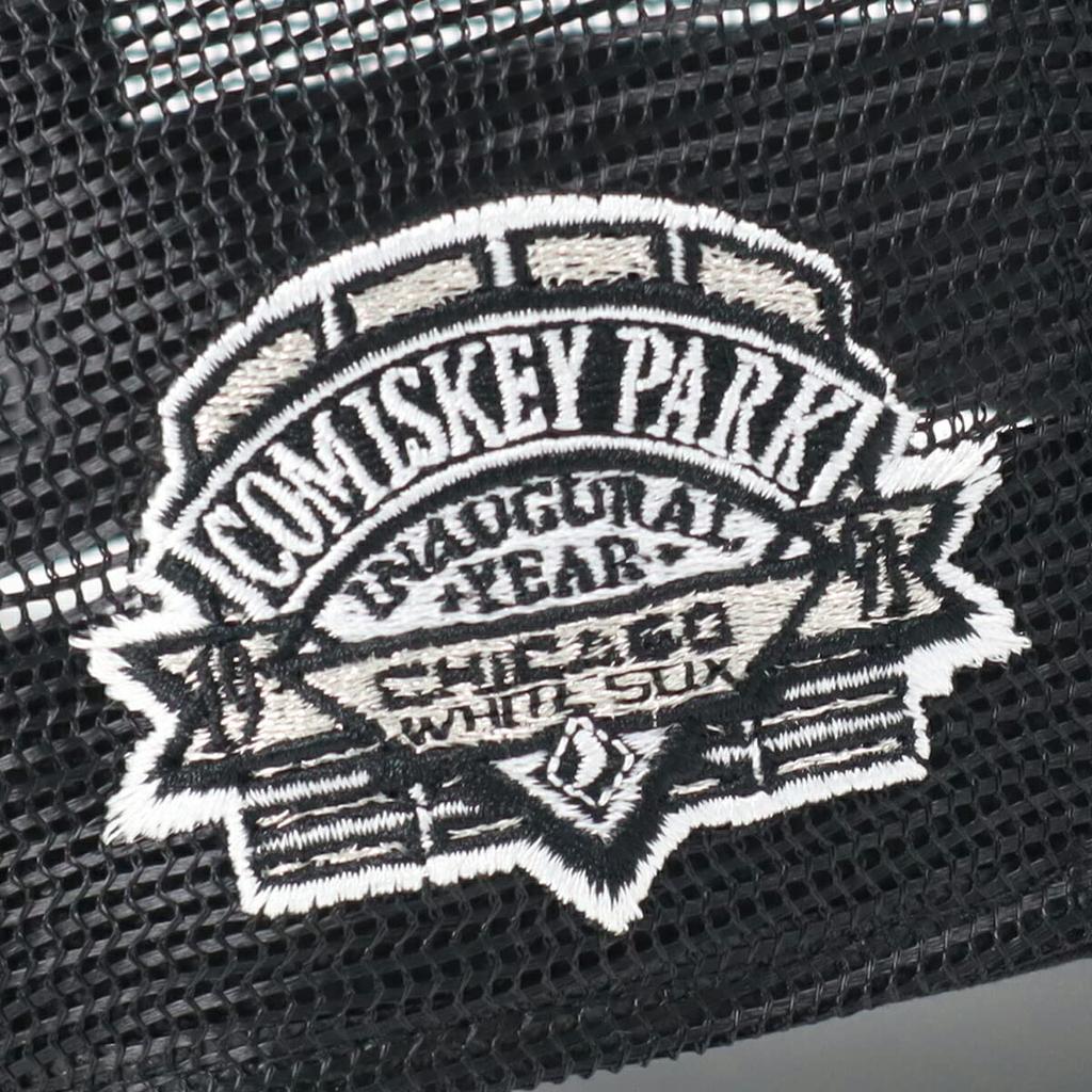 New Era Mesh Cap 9FORTY Trucker 14721103 NER33C8562 MLB Chicago White Sox CWS Black FREE SIDE PATCH ONSPOTZ Exclusive Hat 9FORTY 940 Side Patch SOX