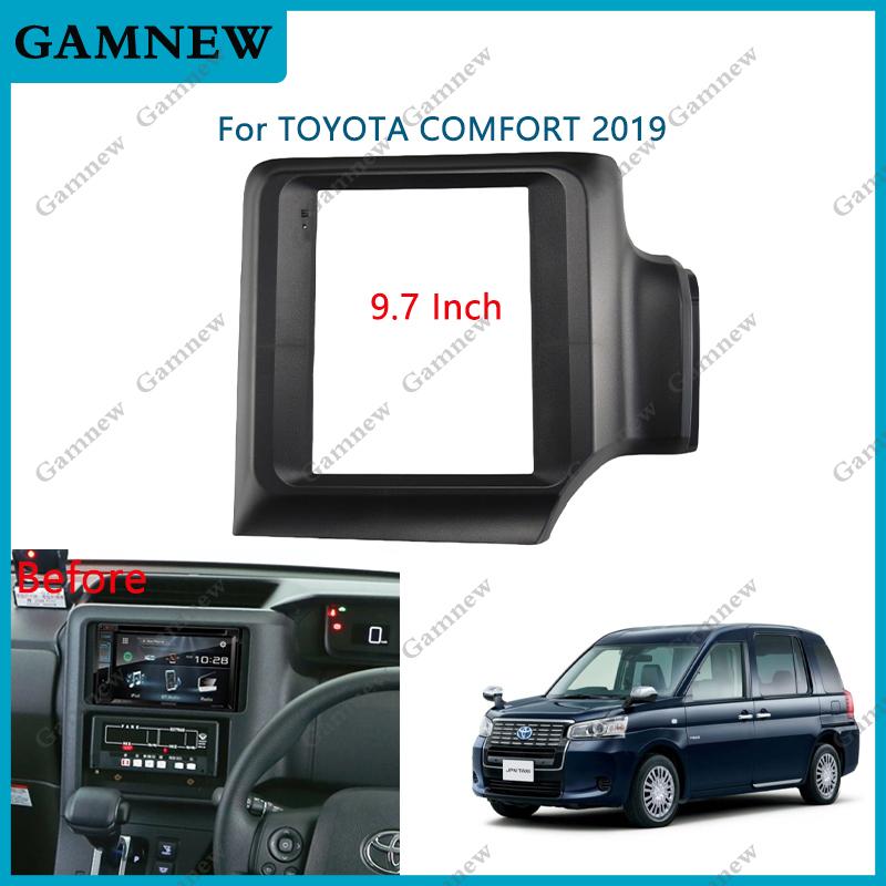 9.7 Inch Car Frame Fascia Adapter Android Radio Dash Fitting Panel Kit For TOYOTA COMFORT 2019