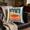 1Pc Retro Sardines Partners In Brine Cushion Cover Blue White Striped Pillowcase For Living Room Sofa Bed Decorative Throw Case