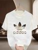 2026 Summer Fashion Brand Short Sleeved Men's Pure Polyester T-shirt Trend Summer Casual Round Neck Loose Printed Top