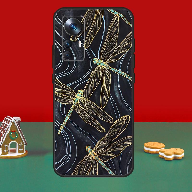 Dragonfly Insect Pattern For POCO M6 Pro X6 Pro X3 X5 F3 F5 M5s Phone Case For Xiaomi 14 12T 11T 13T Pro 12 13 Lite