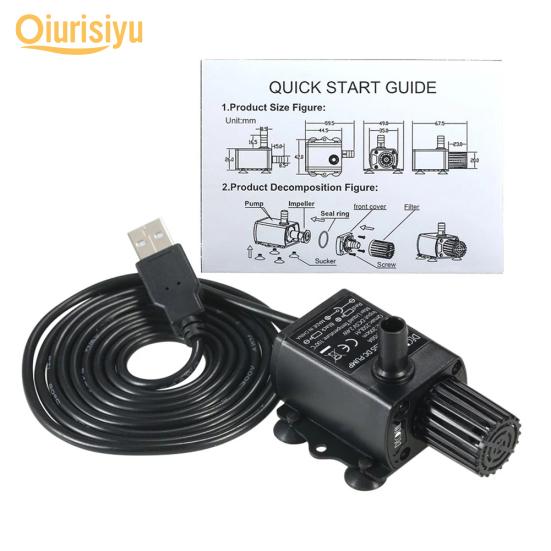 NEU 5V USB 1 Meter Kabel Mute Kleine Wasserpumpe Mini Tauchpumpe