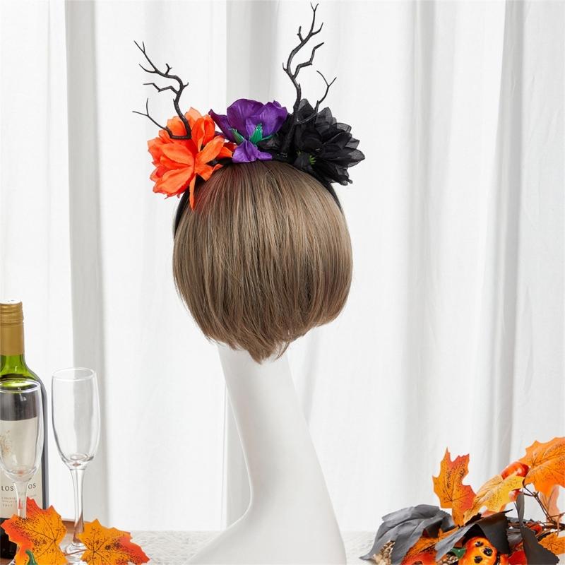 Creative Halloween Costume Headpiece Decorative Women Headbands Stylish Headgears Accessory for Themed Parties