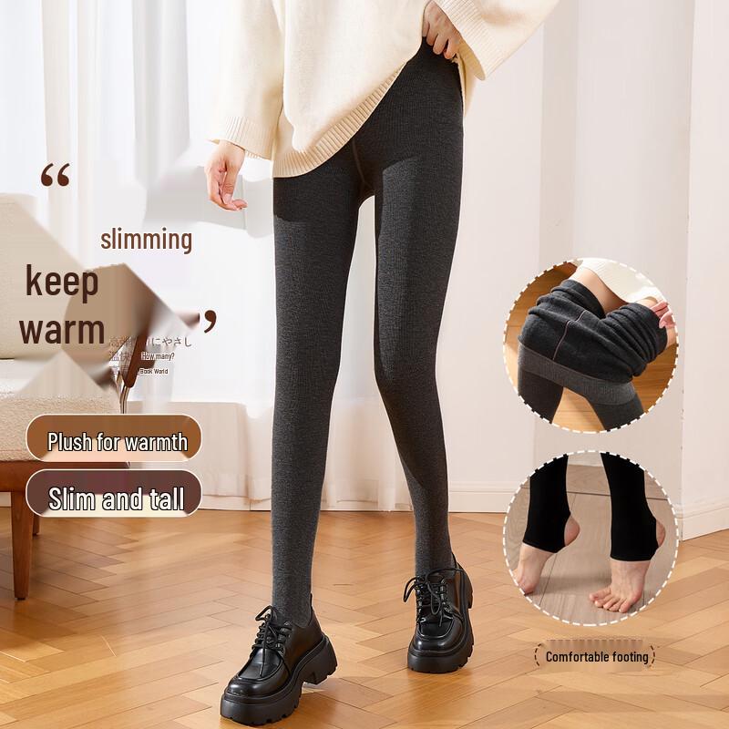 Yiershuang Women s Thermal Fleece-Lined Stirrup Leggings