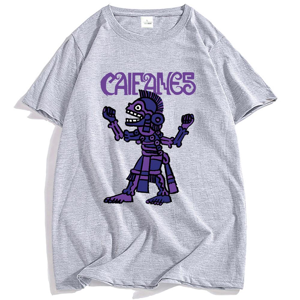 Rock Band CAIFANES T-shirt Cotton Short Sleeve Casual Tshirts Grunge Unisex Streetwear Hip Hop Fashion Men Women T Shirt Print