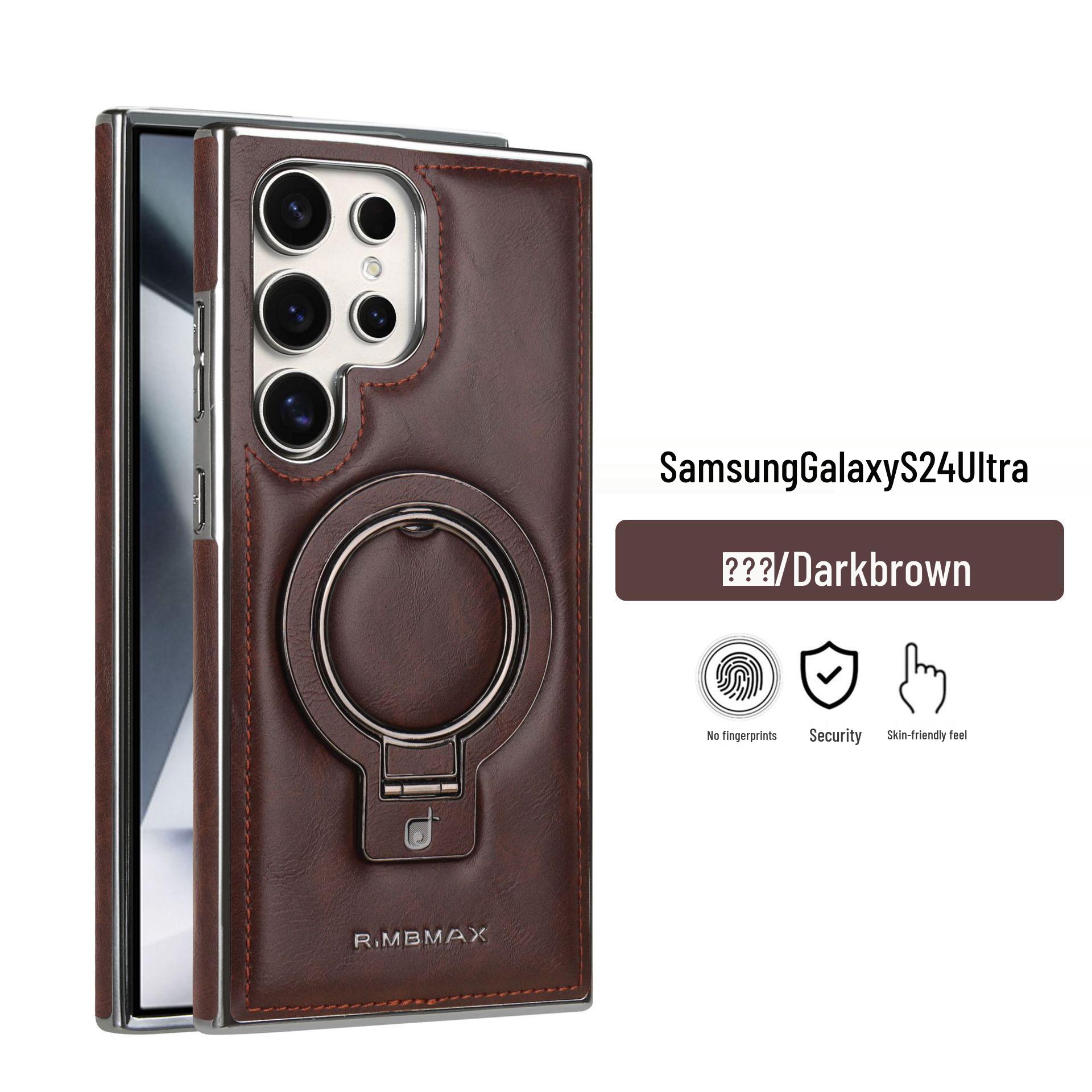 Samsung Z Fold 7 Magnetic Leather Anti-Drop Case with Racket Holder Z Fold4 Horizontal Fold