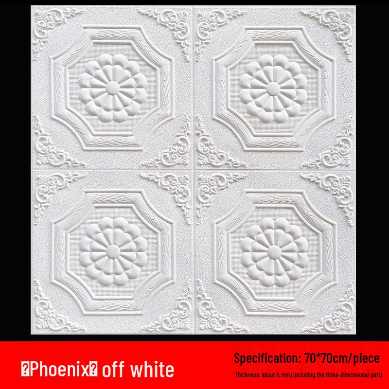 3D Self-Adhesive Ceiling Stickers - Waterproof Wallpaper for Ceiling Decoration