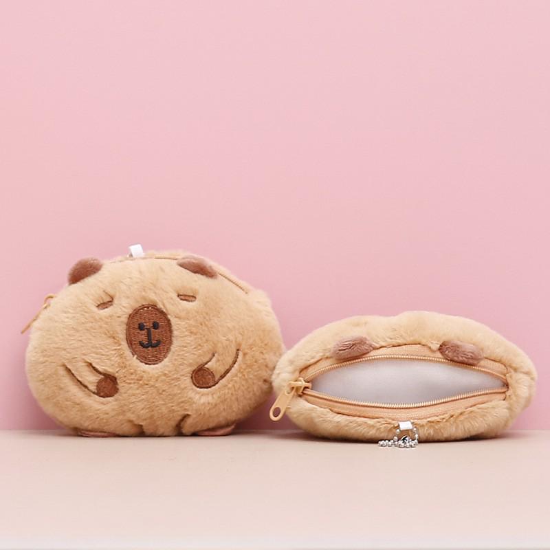 Capybara Plush Toy - Cute Rodent Doll Gift with Mini Pendant