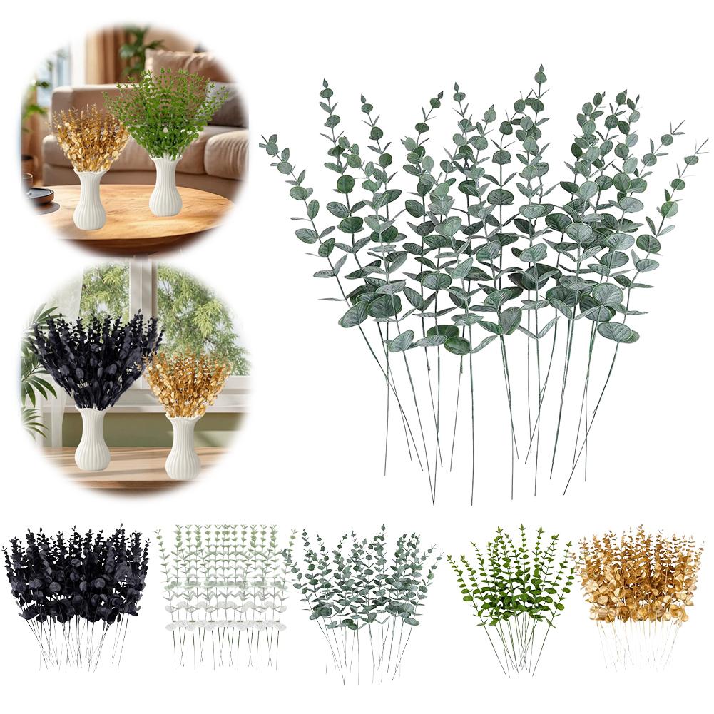 18pcs Eucalyptus Stems Artificial Eucalyptus Leaves For Wedding Home Christmas Decoration 2026 Christmas