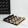 Modern Solid Wood Chessboard Chess Ornaments Geometric Cube Handicrafts Chess Figurines Home Decoration Accessories